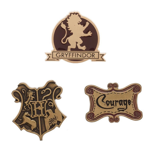 Gryffindor Lapel Pin Set 3-Pack-The Curious Emporium