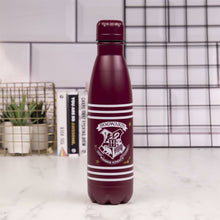 Load image into Gallery viewer, Hogwarts Crest &amp; Stripes Drinks Bottle-The Curious Emporium