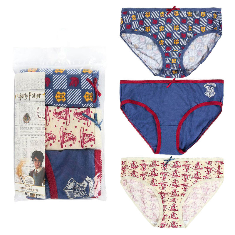 Girls Harry Potter Underwear Knickers - Pack of 3 Pants – The Curious  Emporium