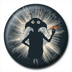 Dobby Silhouette Button Badge-The Curious Emporium