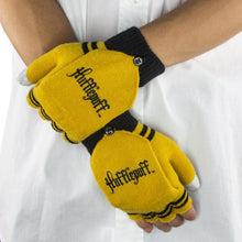 Load image into Gallery viewer, Fingerless Gloves Hufflepuff-The Curious Emporium