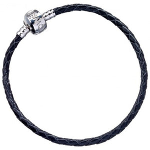 Harry Potter Black Leather Charm Bracelet for Slider Charms-The Curious Emporium
