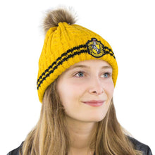 Load image into Gallery viewer, Harry Potter Pom-Pom Beanie Hufflepuff-The Curious Emporium