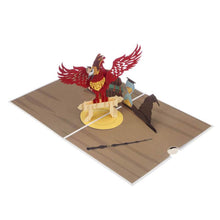 Load image into Gallery viewer, Harry Potter Fawkes Pop Up Card-The Curious Emporium