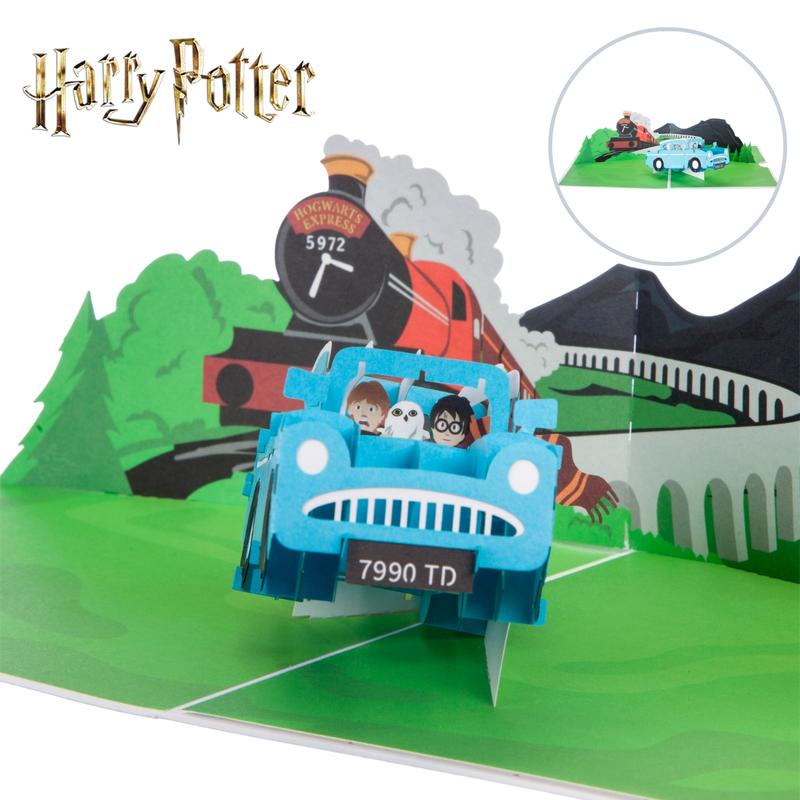 Harry Potter Ford Anglia Pop Up Card-The Curious Emporium