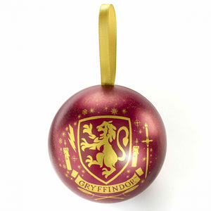 Hogwarts House Christmas Bauble with House Necklace-The Curious Emporium