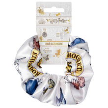 Load image into Gallery viewer, Hogwarts Shield Icons Hair Scrunchie-The Curious Emporium