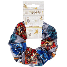 Load image into Gallery viewer, Hogwarts House Crest Hair Scrunchie-The Curious Emporium