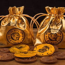 Load image into Gallery viewer, Gringotts Bank Chocolate Coin Mould with Wrappers &amp; Pouches-The Curious Emporium