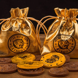 Gringotts Bank Chocolate Coin Mould with Wrappers & Pouches-The Curious Emporium