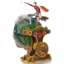 Load image into Gallery viewer, Model Cardboard Moving Mechanical Quidditch Model Build-It Kit-The Curious Emporium