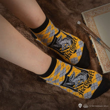 Load image into Gallery viewer, Ankle Socks 3-Pack Hufflepuff-The Curious Emporium